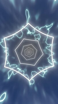 looping background video potrait hexagon texture