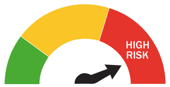 High Risk Gauge Meter Graphic