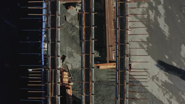 Construction Of A Light Rail Elevated Track And Station In Lynnwood, Washington 