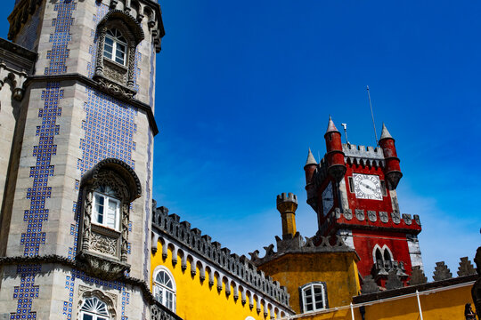 Close up of Pena Palace - Sintra - Portugal