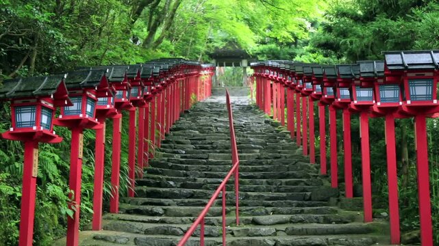 貴船神社　参道