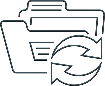 file folder icon vector or illustrator design