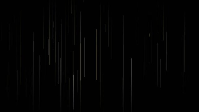 Vintage film scratches with vertical grain lines and dust flicker jittering for retro cinema movie overlay effect on black background