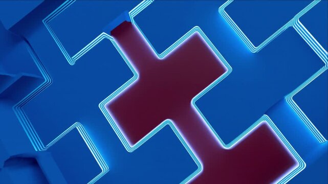 ゲノム編集テクノロジーにおけるDNA二重らせん構造の結合プロセス背景ビデオ
