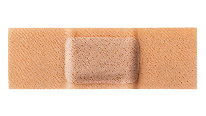 Obraz premium Adhesive bandage with gauze pad, isolated on transparent background