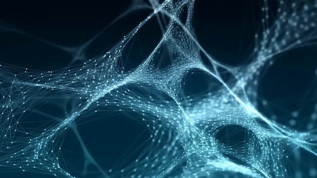 Vibrant Illustration Of Digital Connectivity Featuring Luminous Points And Dynamic Data Flows