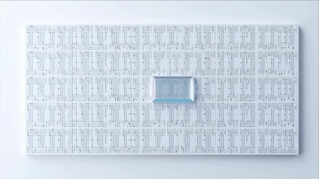 データシステムにおける汚染モジュールの隔離とクリスタルパーツ置換プロセス背景ビデオ