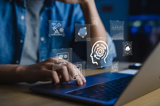 Data driven mindset concept. It involves systematically Collecting big data, analytics and making decisions based on data analysis instead of emotion and intuition.