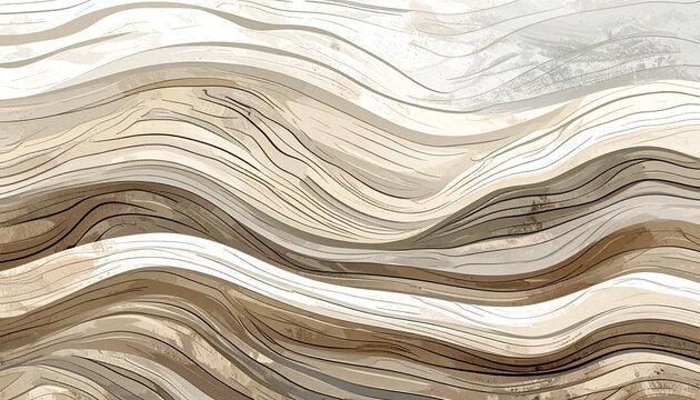 Seamless driftwood texture with flowing organic curves and natural wood grain pattern