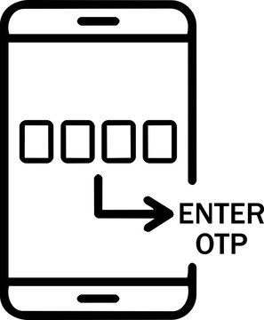 Secure OTP Code Verification Graphic