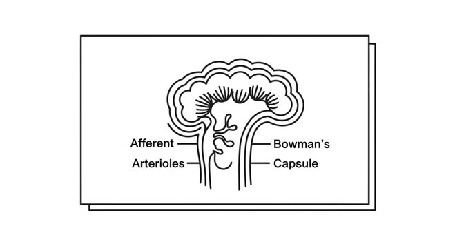 Nephron Glomerulus and Bowman's Capsule Diagram: Afferent Arteriole
