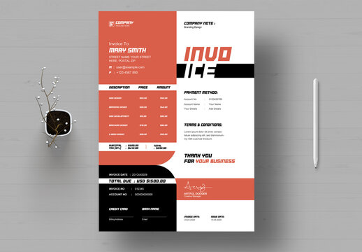 Creative Invoice Layout