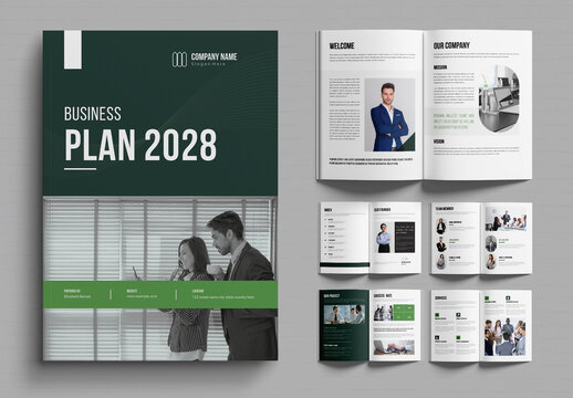 Modern Business Plan 2028 Brochure Template