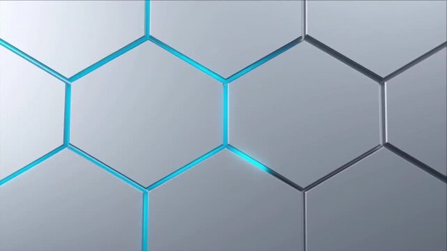 インフラ統合と強固なシステム保護を表現するアルミニウム製パズルの同化背景ビデオ