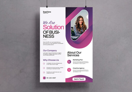 We Are Solution Of Business Flyer Template