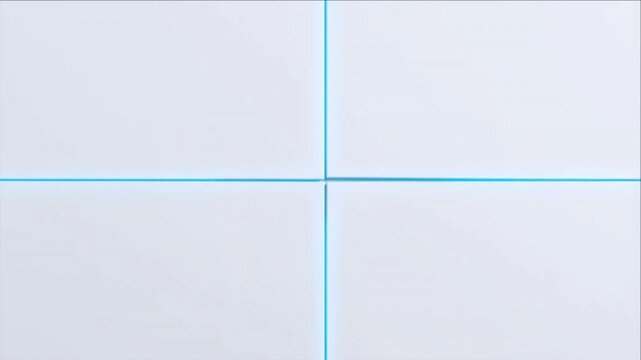 システム統合とシームレスな解決を表現するホワイトパズルの同化背景ビデオ
