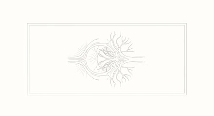 Fototapeta premium Abstract Neural Network Structure with Branching Connections