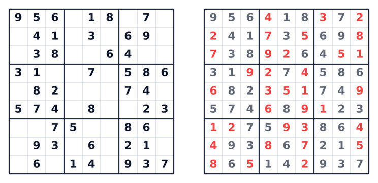 Easy Sudoku puzzle grid displayed with filled and empty cells  