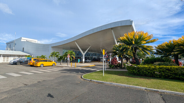 Exterior view of Nadi International Airport on Viti Levu in Fiji, South Pacific - taken on 18 Nov 2025