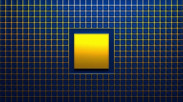 次世代量子コンピューターにおけるプロセッサチップの結合と回路起動プロセス背景ビデオ