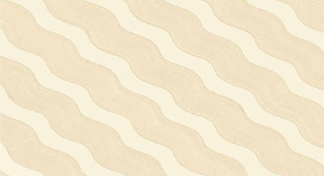 Subtle wavy lines background with textured pattern, cream and beige