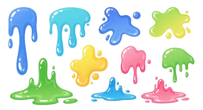 Colorful Goo Splatter Set
