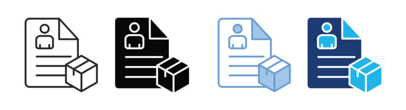 Report icon set multiple style collection