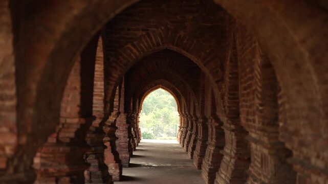 This Ras Temple is one of the prominent architectural landmarks of Bishnupur, West Bengal. The Terracotta Temples of Bishnupur.