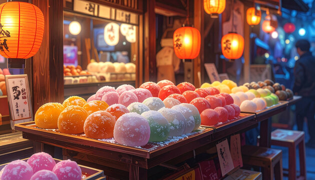 Colorful Japanese Candy Market