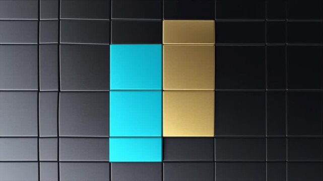 量子ゲートチップとシリコンパズルの結合によるシステム起動プロセス背景ビデオ