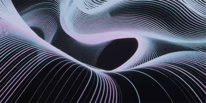 An illustration of a mental silhouette captures the essence of a thinking being, where the energy of fractal realms and a fractal burst arrangement design element symbolize the geometry of the human s