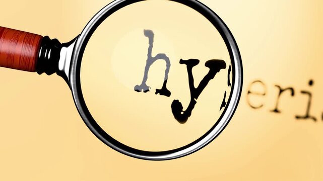 Hysteria under close examination. Focusing on Hysteria, analyzing it, taking a closer look. Concentrating on Hysteria, reviewing it, searching for answers