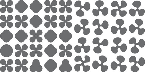 Fototapeta premium Abstract geometric pattern with Blob shapes 