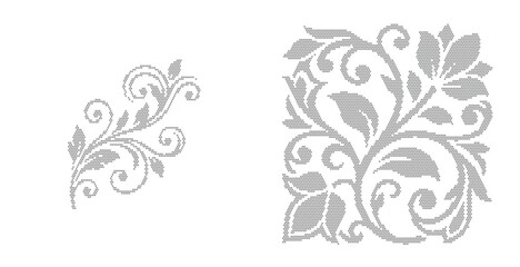 Vintage floral damask ornaments, grey baroque swirl scroll elements, elegant filigree leaf vector set for wedding invitations and luxury branding © riponhossain