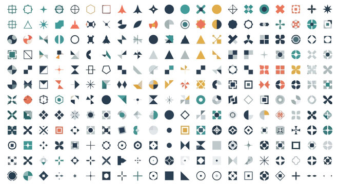 Geometric Icons Collection - Modern Shapes and Symbols