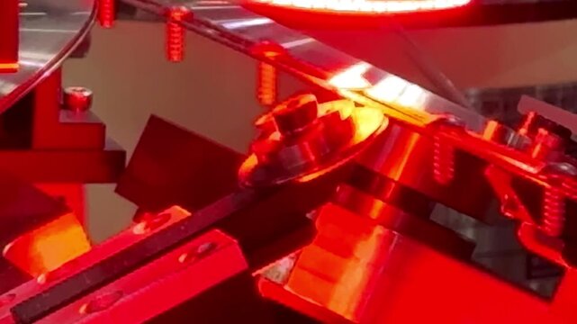 High-quality control in manufacturing optical sorting machine for fasteners screw in product line	