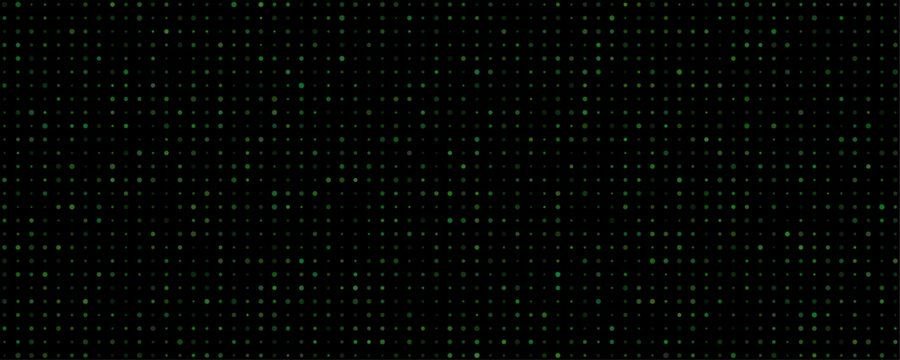 Dark Background With Scattered Green Dots Creating A Subtle Digital Pattern For Technology And Nature Themes