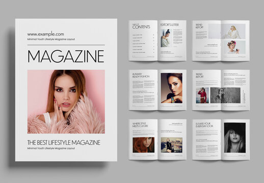 Minimal Fashion Magazine Template
