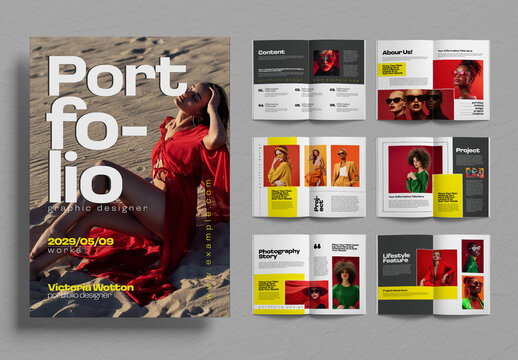 Modern Fashion Portfolio Book