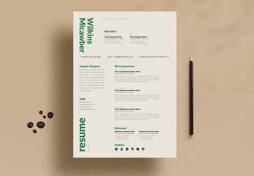 Resume Template Layout