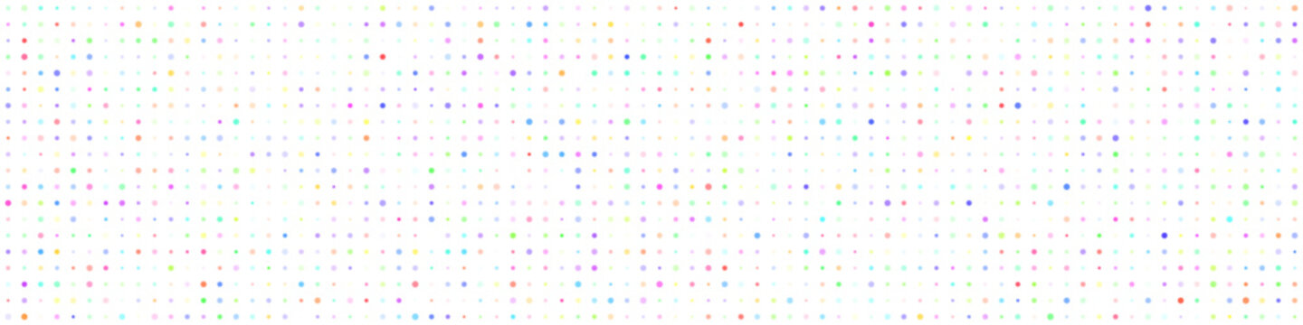 Vibrant abstract mosaic of colorful squares in a dense, irregular pattern with a playful and energetic feel