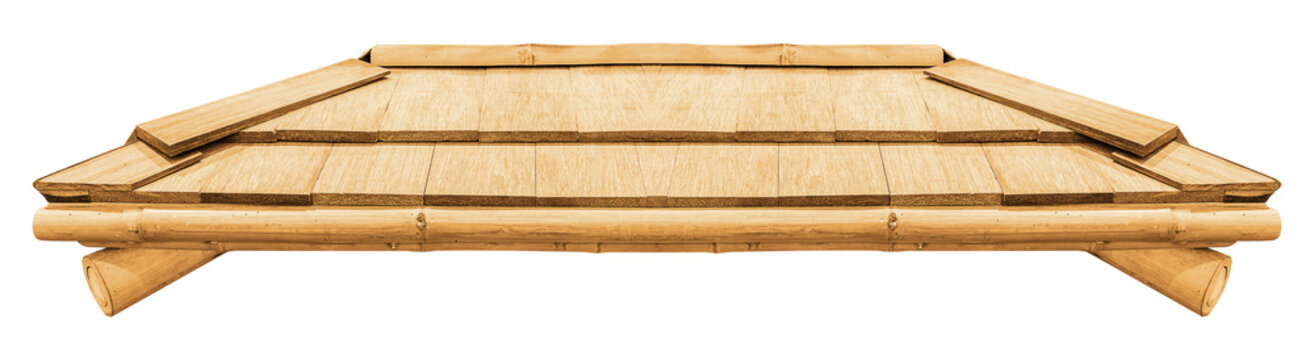 Japanese style bamboo roof