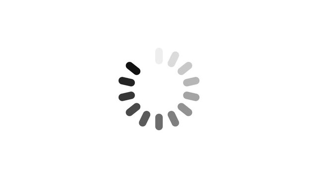loading bar line progress loop Animation video transparent white background with alpha channel 4k video animation.