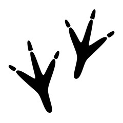 bird's foot silhouette vector © BigEyes