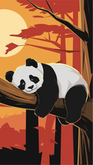 panda in the bamboo © noorhassan