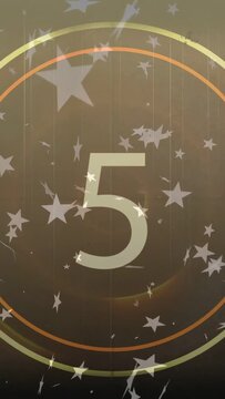 Vertical video: Countdown counting down 10 to 1 on play, showing rings, drifting stars for trailer