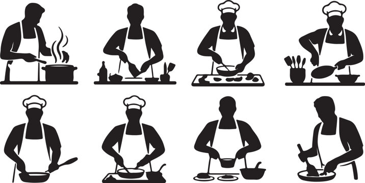 cooking, food, kitchen, cook, dinner, dish, meal, background, ingredient, flat, epicure, bakery, breakfast, cup, frying pan, vegetable, vegetarian, bake, bowl, drawn, delicious, tasty, cheese, choppin