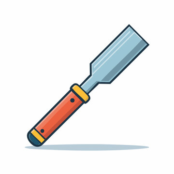Flat Chisel Tool Illustration