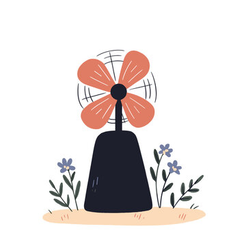 Modern Carbon Capture Fan in a Minimalist Geometric Design