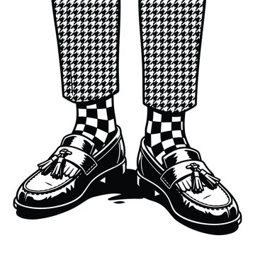 ska music make-up vector image
